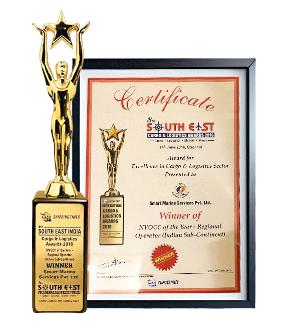 SMS awarded NVOCC of the year 2016 by SECC